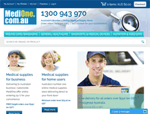 Tablet Screenshot of medione.com.au